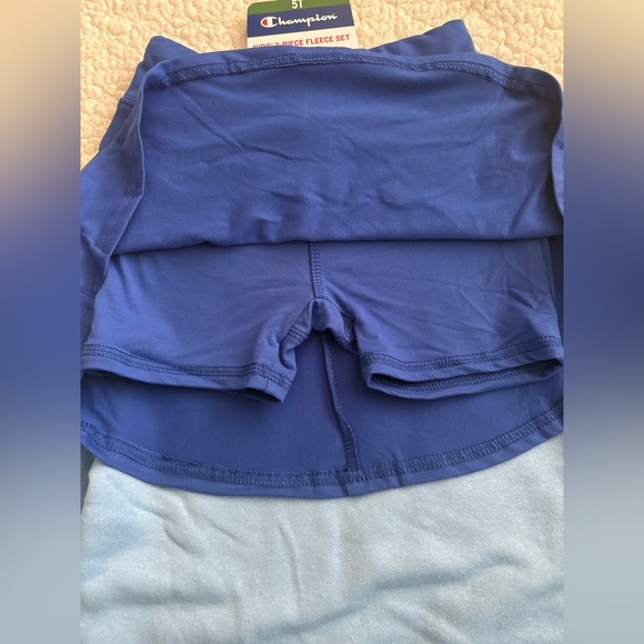 Champion Kids Light Blue Heart Logo Sweatshirt - Picture 3 of 5